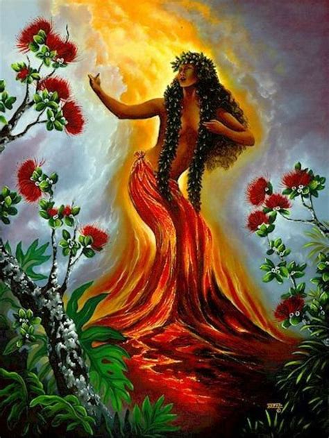 "Pele, Hawaiian Goddess of the volcano" | Hawaiian goddess, Hawaiian mythology, Hawaiian art