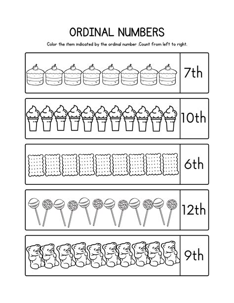 Ordinal Numbers Worksheet - prntbl.concejomunicipaldechinu.gov.co