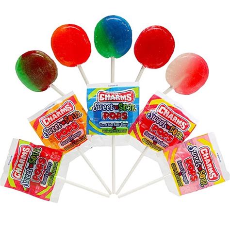 28 Pc Charms Sweet Sour Pops Lollipop Sucker Candy Lollypops - Walmart.com - Walmart.com