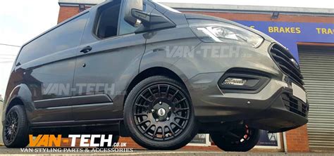 Set of 18" Gloss Black M-Sport Style Alloy Wheels Ford Transit Custom