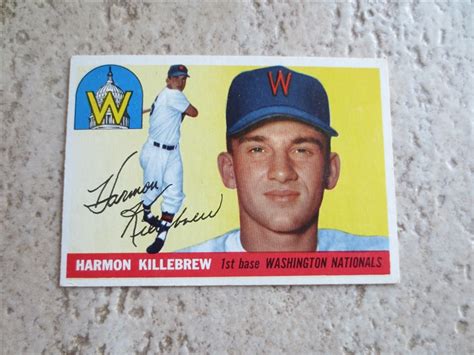 Lot Detail - 1955 Topps Harmon Killebrew Rookie Baseball Card in Very Nice Shape!