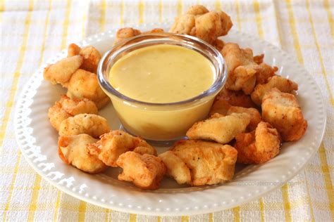 Copycat Chick-Fil-A Nuggets with Honey Mustard Dipping Sauce - Homemade In The Kitchen