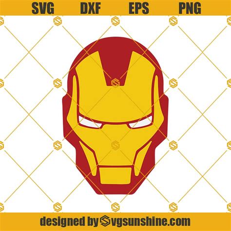 Iron Man Mask Svg, Iron Man Helmet Svg, Iron Man Head Svg