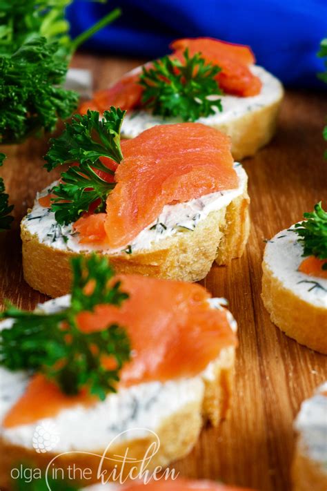 Smoked Salmon Cream Cheese Sandwiches - Olga in the Kitchen