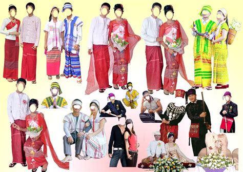 Myanmar_Ethnic_Couple_Dress