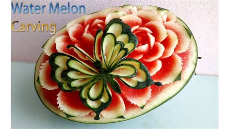 Butterfly Carving | Watermelon new design | carving fruits | By BÀN TAY ...