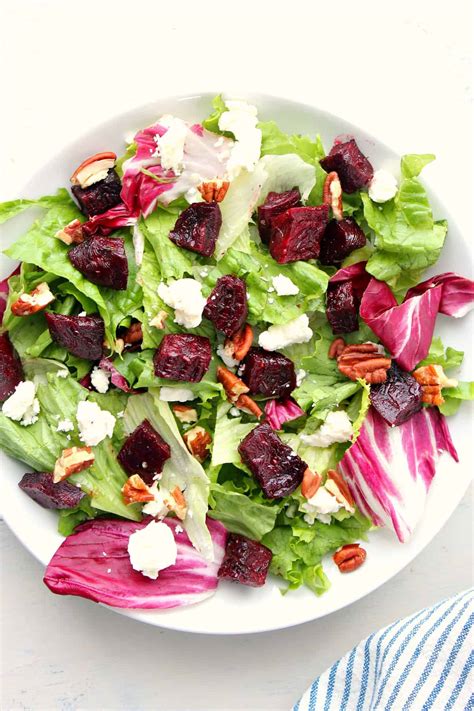 Roasted Beet Salad - Crunchy Creamy Sweet