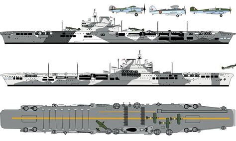 HMS Illustrious (87) the lead ship of her class of aircraft carriers built for the British ...