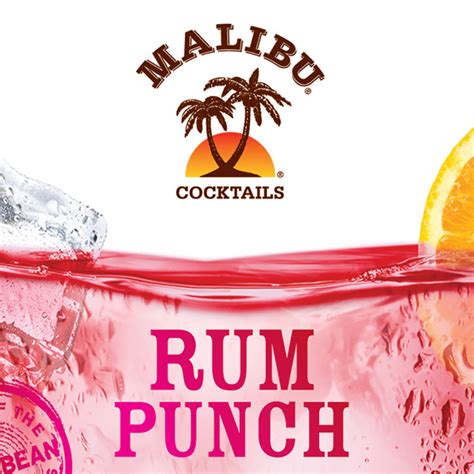 Malibu Rum Punch Cocktail Wisconsin