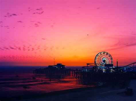 Wallpaper ferris wheel, sunset, gta 5, nature, video game desktop ...