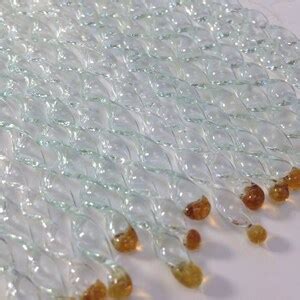 Vintage Chandelier Crystals Parts Supplies Glass Icicles Twisted With ...