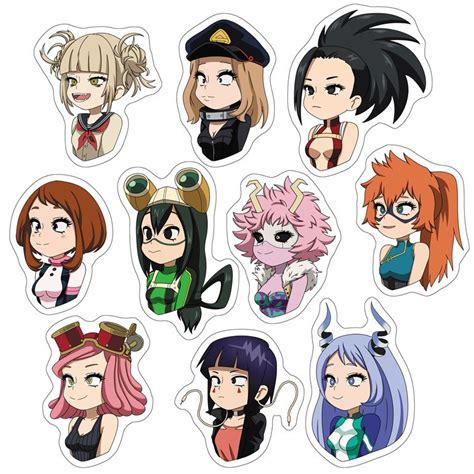 My Hero Academia Girls - Mint by Design | Anime stickers, Cute stickers, Anime chibi