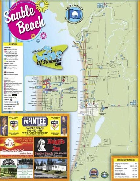 Bruce County Beaches Map