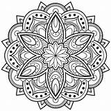 Flower Mandala Coloring Pages – Printable FREE sketch template