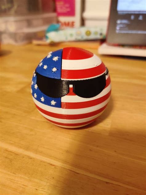 Countryballs 3D Printed Models/desk Art USA - Etsy Australia