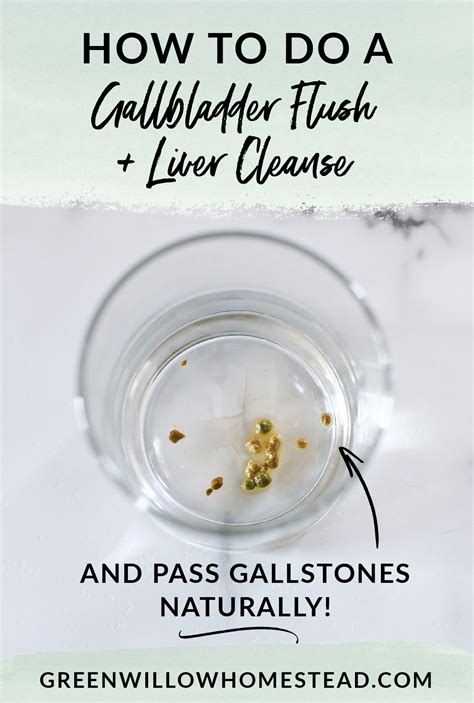 How To Do A Gallbladder Flush And Liver Cleanse To Pass Gallstones ...