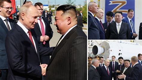 Smiling Putin and Kim Jong Un vow to fight a 'sacred' battle against the West as the... - LBC