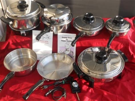 LUSTRE CRAFT WEST BEND WATERLESS STAINLESS COOKWARE SET POTS PAN SKILLET SET USA | eBay