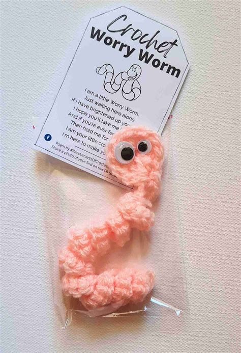 Worry Worm Poems & Tags (Editable Print-At-Home Template) - Start Crochet