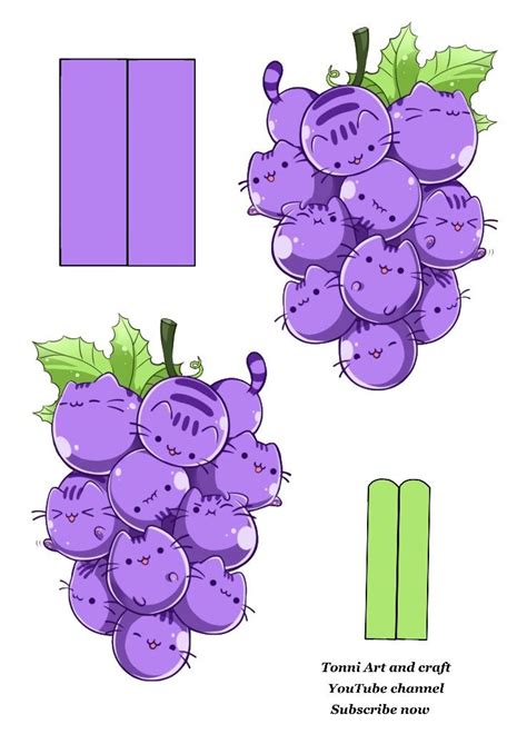 Grapes house (Tonni art and craft) | Cute easy doodles, Free printable ...