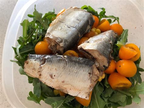 Lemony Sardine and Arugula Salad - I know. Sardines. Just the word gets ...