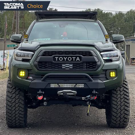 Body Armor 4x4 HiLine Series 2016-2021 Toyota Tacoma Front Hidden Winch Bumper Parts ...