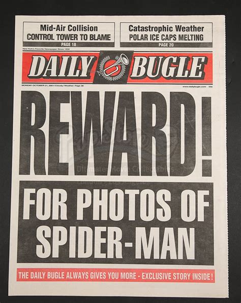 SPIDER-MAN (2002) - Pair of Daily Bugle Newspaper Covers