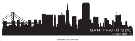 San Francisco Skyline Silhouette Royalty-Free Images, Stock Photos ...