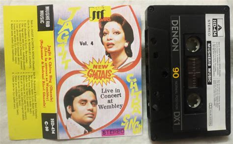 New Ghazals Live in concert at wembley vol 4 Jagjit Singh & Chitra Singh Hindi Audio Cassette ...