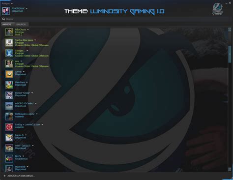 STEAM LAYOUT THEME: LUMINOSITY GAMING V1.O by AlexHedler on DeviantArt