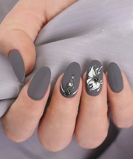 Unhas decoradas de cinza - Melhores ideias e tendências para 2020