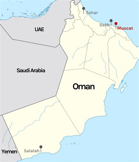 Muscat Oman Map World Muscat Oman On World Map Wester - vrogue.co