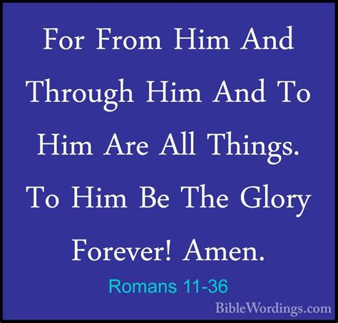 Romans 11 - Holy Bible English - BibleWordings.com