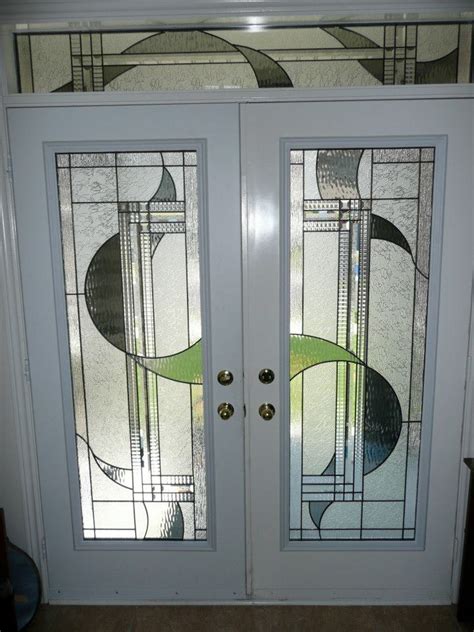 Decorative Glass Door Inserts (Photo Gallery) — Distinctive Glass Inserts: Wrought Iron ...