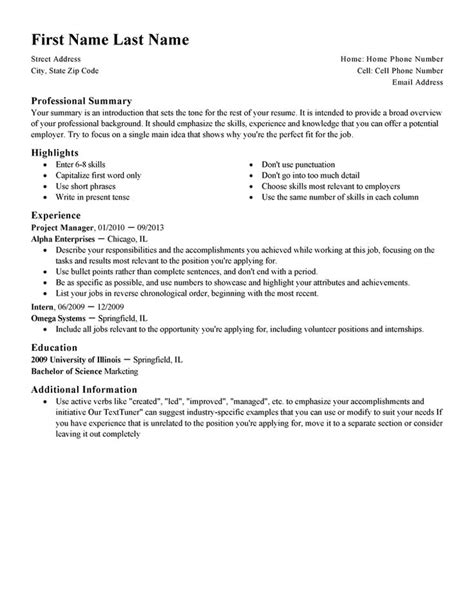 English Resume Templates to Impress Any Employer | Job resume template, Resume template free ...