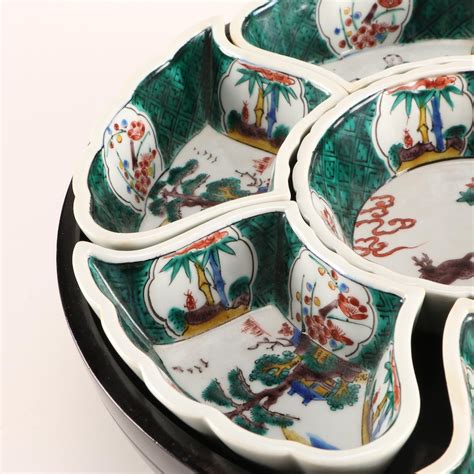 Japanese Porcelain Divided Serving Dish Set | EBTH