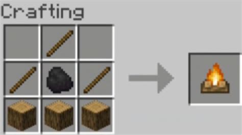 How To Make A Campfire In Minecraft - Crafting Recipe?