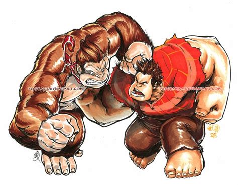 Kong VS Ralph by theCHAMBA on deviantART | Superhero art, Character design, Nintendo fan art