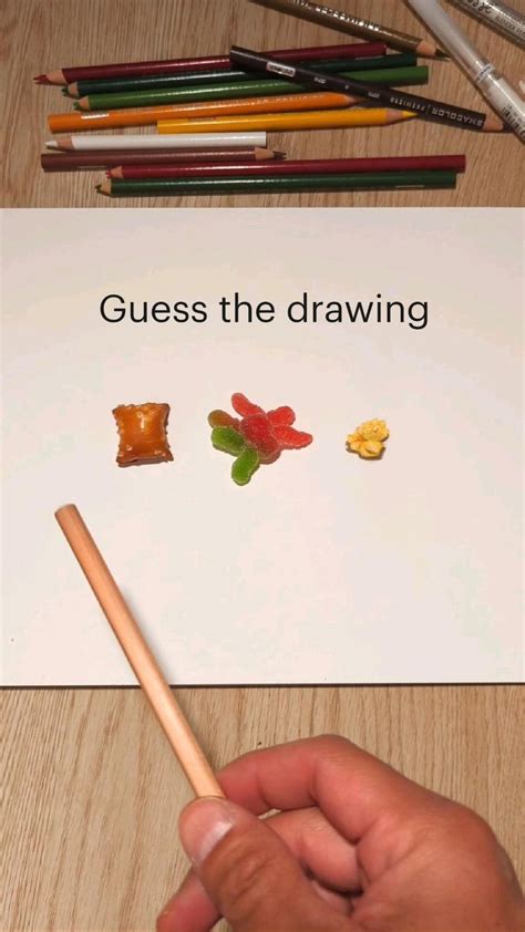 Guess the drawing | Guess the drawing, Realistic drawings, Oil pastel paintings