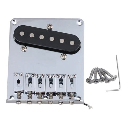 Chrome Electric Guitar Bridge With Pickup For Guitar-in Guitar Parts & Accessories from Sports ...