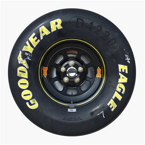 3d model nascar wheel brake disc