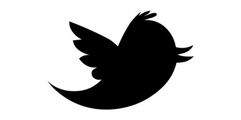 Black And White Twitter Logo Png