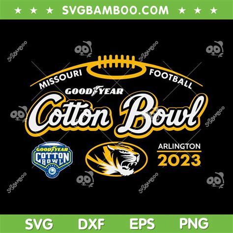 Missouri Tigers Cotton Bowl 2023 SVG PNG