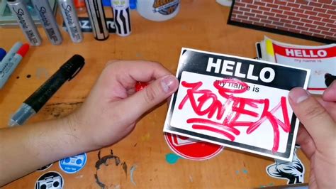 Hello My Name Is Graffiti Sticker