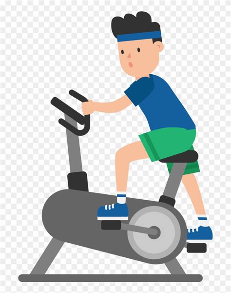 Open - Exercise Bike Cartoon - Free Transparent PNG Clipart Images Download