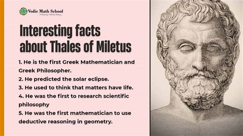 Thales of Miletus : Greek mathematician, astronomer and Pre-Socratic Philosopher » Vedic Math School