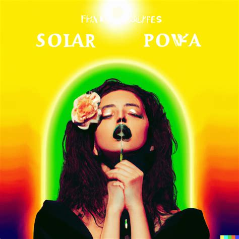 Asked AI: Lorde's Solar Power Album Cover but in Melodrama Album Cover ...