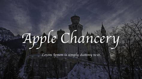 Apple Chancery Font : Download Free for Desktop & Webfont