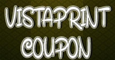 Vistaprint Coupon - Imgur