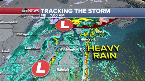 Flood watches issued for entire East Coast as heavy rain moves in - ABC News